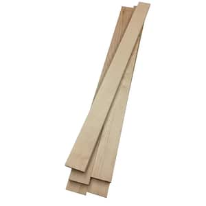 1 in. x 3 in. x 3 ft. Maple S4S Hardwood Board (5-Pack)