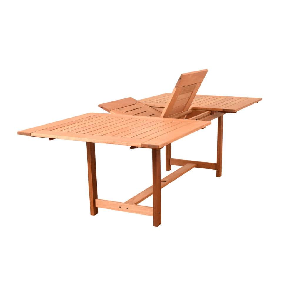 Knight 9-Piece Teak/Wicker Rectangular Outdoor Dining Set with Off-White Cushions price history on PriceWatchPro