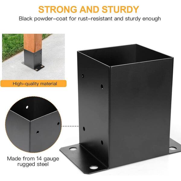 2-Pack Downspout Brackets - Adjustable Storm-Proof Pipe Supports For Gutters