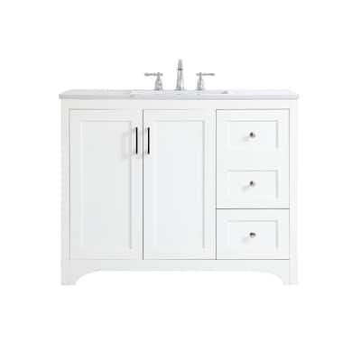 42 Inch Vanities Single Sink, Home Depot 42 Inch Bathroom Vanity With Sink
