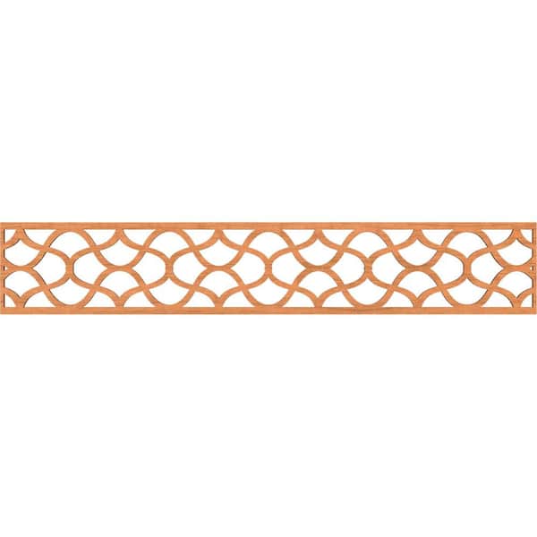 Ekena Millwork Resort Fretwork 0.25 in. D x 46.625 in. W x 8 in. L Cherry Wood Panel Moulding