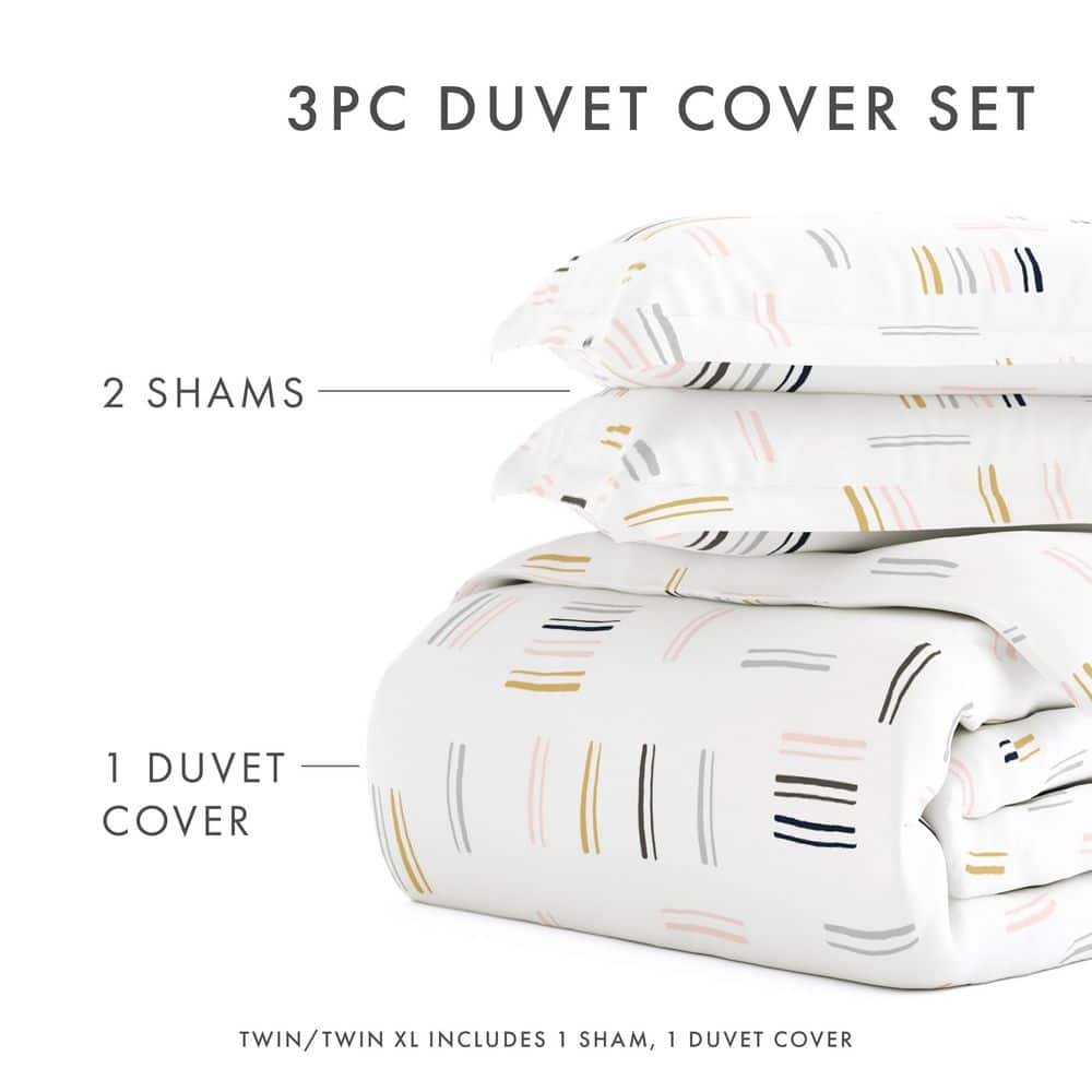 California King Clay Geo Dash Print Aerated Fabric Bedspread Cover Set
