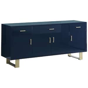 Tyrion 73 in. L Navy Sideboard