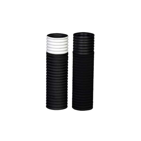 Drain-Sleeve 6 in. x 100 ft. Preloaded Filter Sock Drain Filtration Sleeve Black