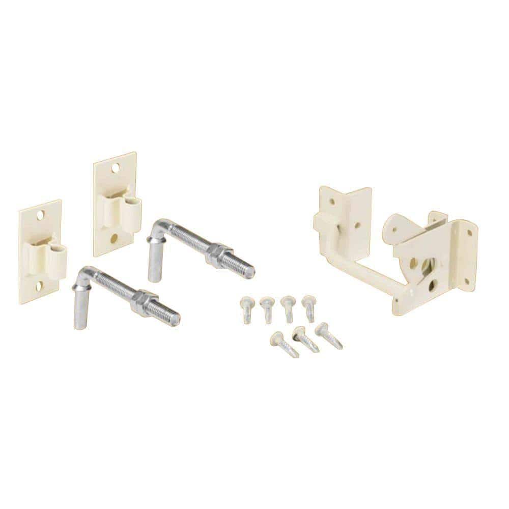 Navajo White Steel Flat Wall Fence Gate Hardware Kit price history on PriceWatchPro
