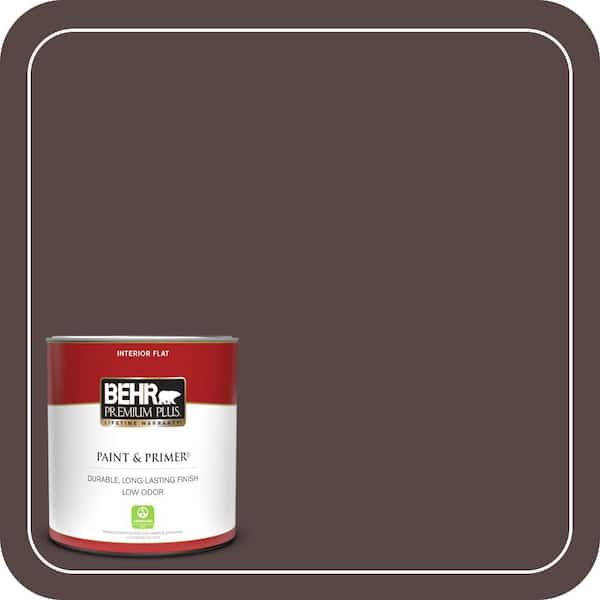BEHR PREMIUM PLUS 1 qt. Home Decorators Collection #HDC-CL-14 Pinecone Path Flat Low Odor Interior Paint & Primer