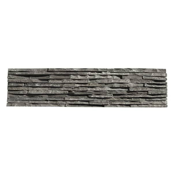 Solistone Portico Slate Alcazar 6 in. x 23-1/2 in. x 19.05 mm Gray Natural Stone Wall Tile (5.88 sq. ft. / case)