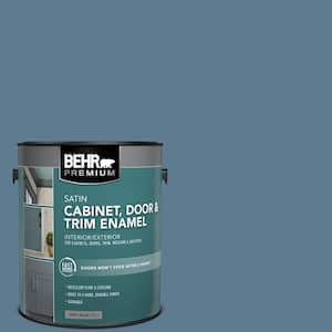 1 gal. #MS-78 Bleached Denim Satin Enamel Interior/Exterior Cabinet, Door & Trim Paint