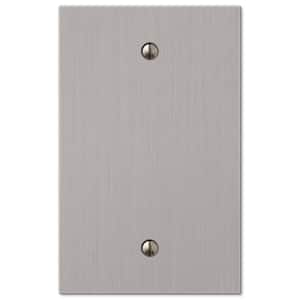 Barnard 1 Gang Blank Metal Wall Plate - Brushed Nickel