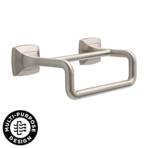 Portwood 6 in. Wall Mount Double Hand Towel Bar Bath Hardware Accessory in Brushed Nickel