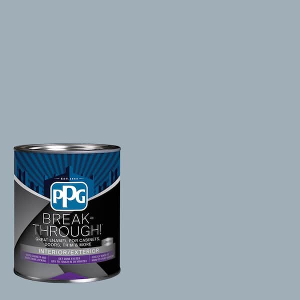 Break-Through! 1 qt. PPG1040-4 Set in Stone Satin Door, Trim & Cabinet Paint