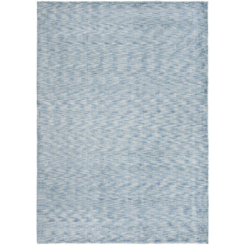 Mirage 6 ft. x 9 ft. Blue/Multi Solid Color Abstract Area Rug price history on PriceWatchPro
