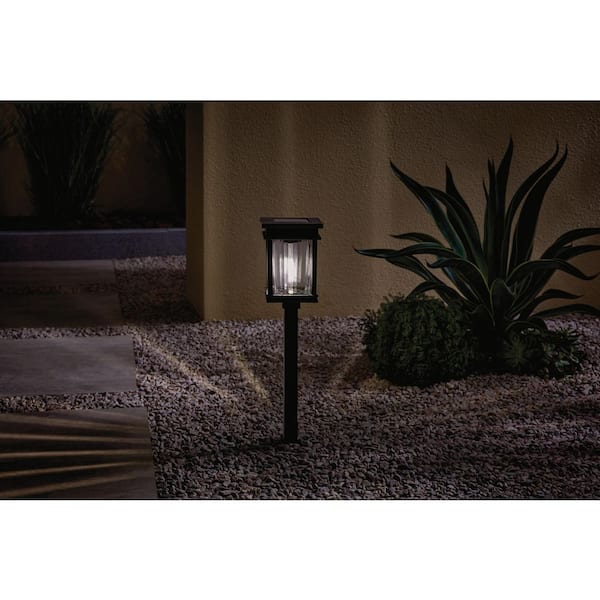Lauder Black Solar LED 40 Lumen Weather Resistant Path Light