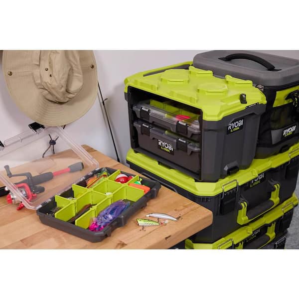 RYOBI LINK Medium SlotBox Organizer Small Parts Case STM315 - The