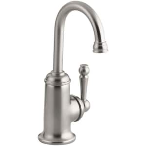 Wellspring Single Handle Bar Faucet with Traditional Design in Vibrant Stainless Steel