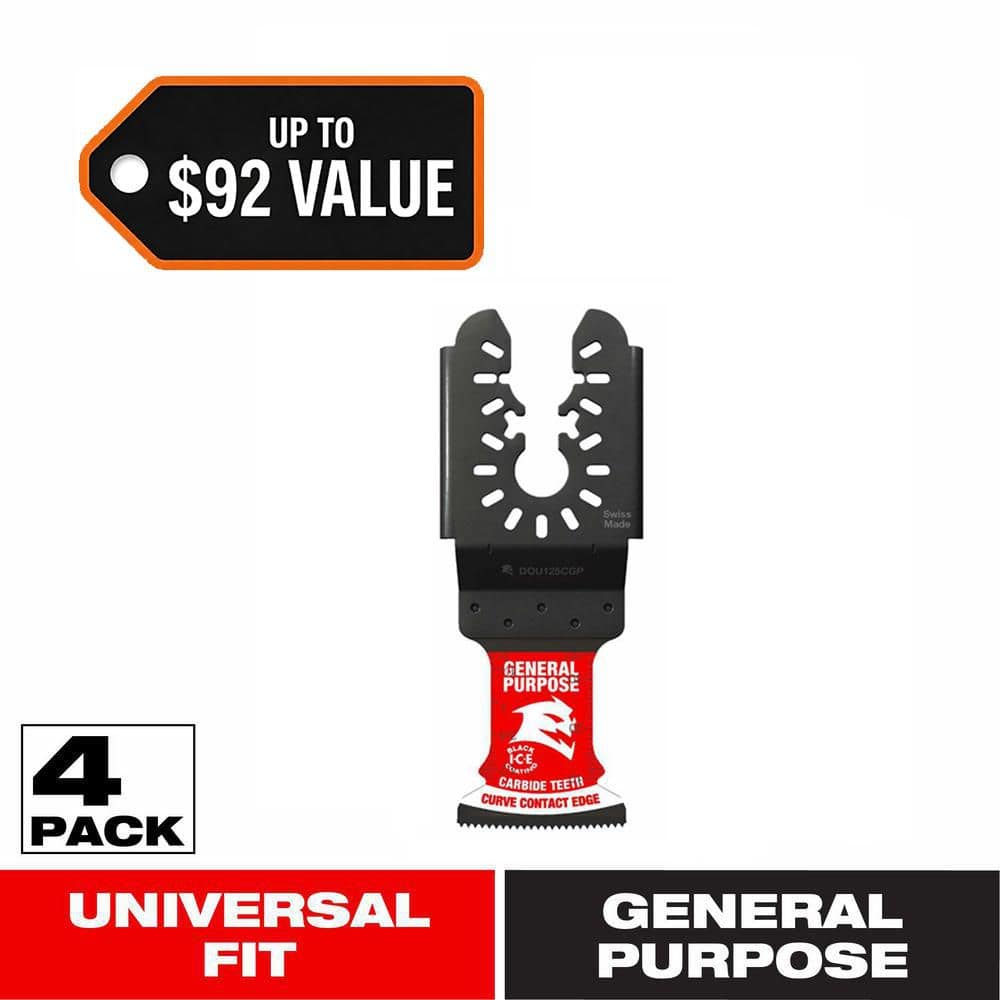 1-1/4 in. AMPED Demo Demon Universal Fit Carbide Teeth Oscillating Blade for General Purpose (4-Pack) price history on PriceWatchPro