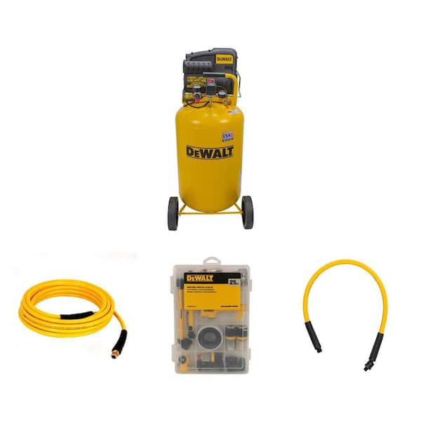 30 Gal. Portable Air Compressor, Hose and Accessory Kit Combo