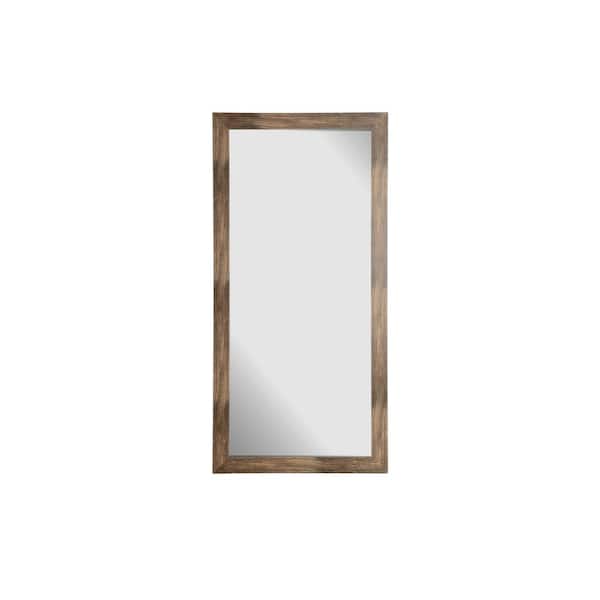 BrandtWorks Oversized Brown/White Coastal Cottage Farmhouse Southwestern Mirror (66 in. H X 32 in. W)