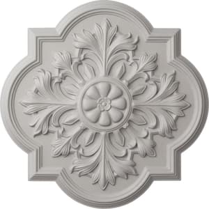 20 in. x 1-3/4 in. Bonetti Urethane Ceiling Medallion (Fits Canopies upto 5-1/8 in.), Ultra Pure White