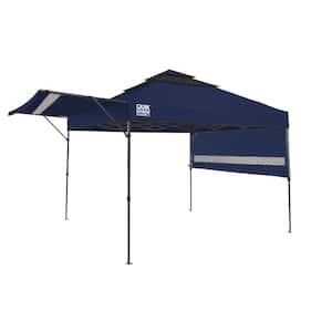 SX170 10 ft. x 10 ft. Blue/Graphite Instant Canopy with Dual Half Awnings