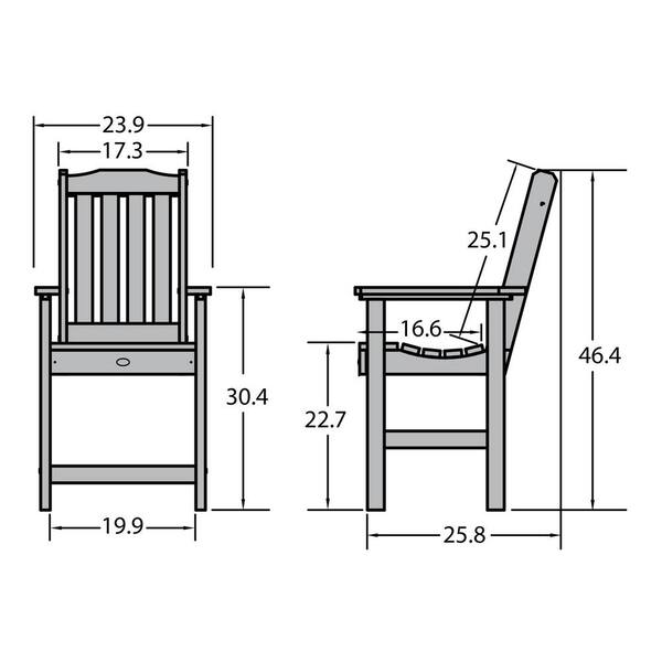 Dining chair best sale height cm