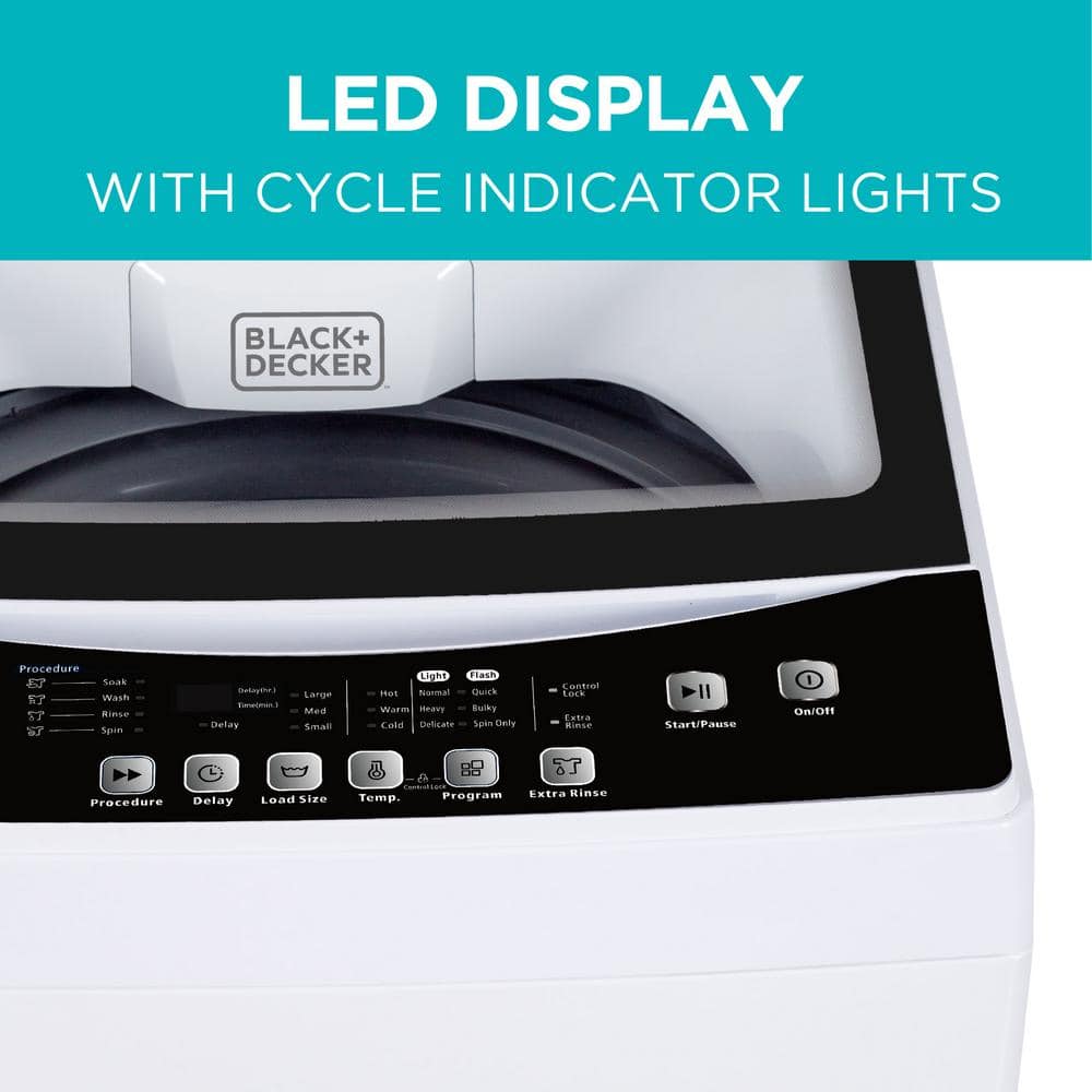 Compact White Stainless Steel Top-Loading Portable Washer