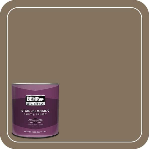 BEHR ULTRA 1 qt. #BXC-05 Mudslide Extra Durable Eggshell Enamel Interior Paint & Primer