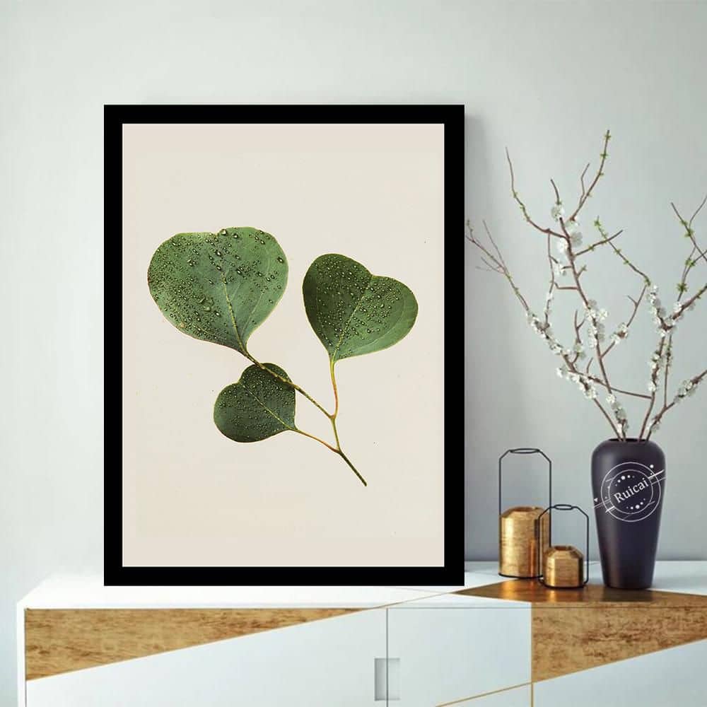 Love Leaves Green Botanical Framed Print for Kids