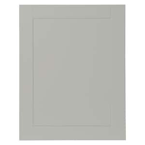 0.65x29.37x23.06 in. Shaker Base Cabinet Decorative End Panel in Dove Gray