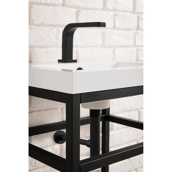 Boston 31.5 Stainless Steel Sink Console Single Bathroom Vanity