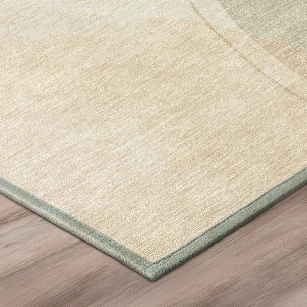 Chantille Machine Washable Indoor/Outdoor Abstract ACN3082 Cream 10 ft. x 14 ft. Area Rug
