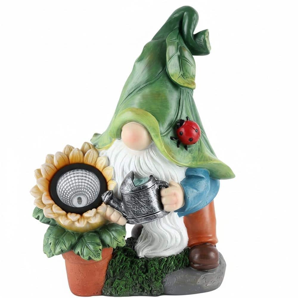 Green Resin Gnome Garden Statue for Outdoor Decor price history on PriceWatchPro