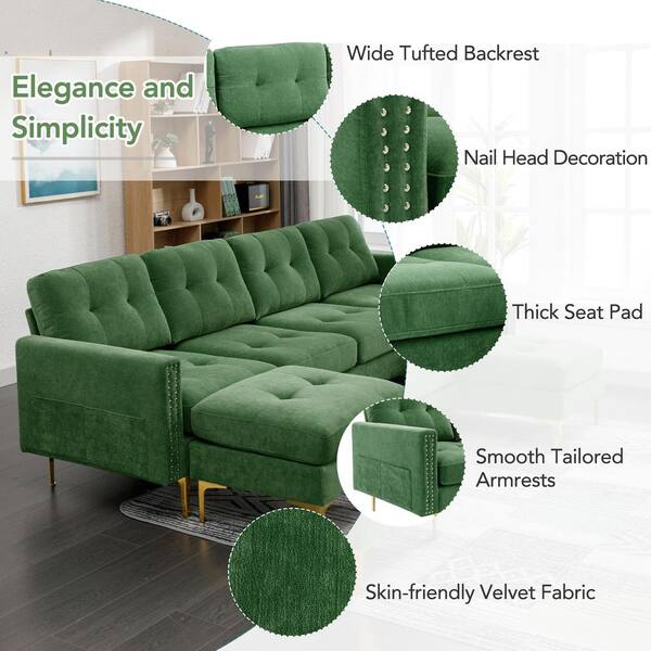 オットマン・スツール Ottoman sofa - Green オットマン・スツール Ottoman sofa - Green Modular Green