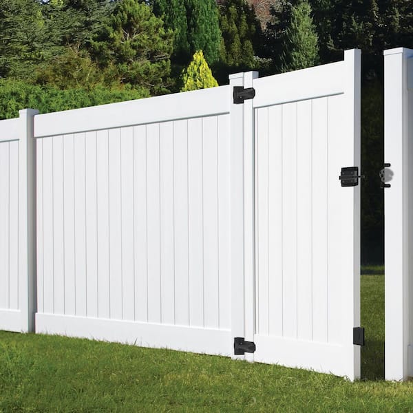 Veranda Linden 4 ft. W x 6 ft. H White Un Assembled Vinyl Fence