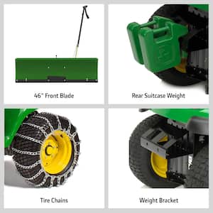 46 in. Front Blade Snow Plow Complete Attachment Package for 100 Series Tractors with 42 in. or 48 in. Decks