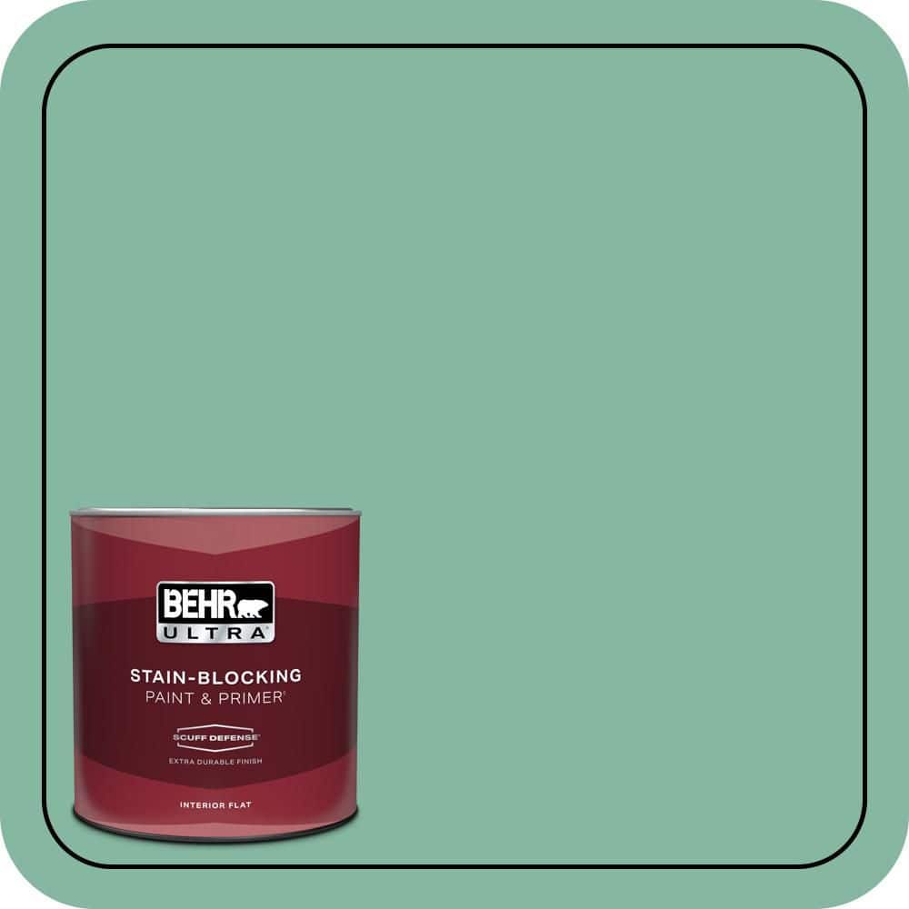 1 qt. #480D-4 Indian Ocean Extra Durable Flat Interior Paint & Primer price history on PriceWatchPro