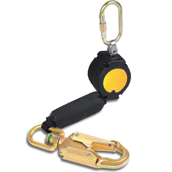 6 ft. Self Retracting Lifeline with Swivel Eye Anchorage and Twist Lock Carabiner Construction Roofing Safety ANSI OSHA