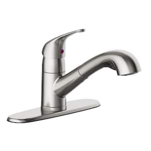 Raleigh Single-Handle Pull Out Sprayer Kitchen Faucet in Stainless Steel