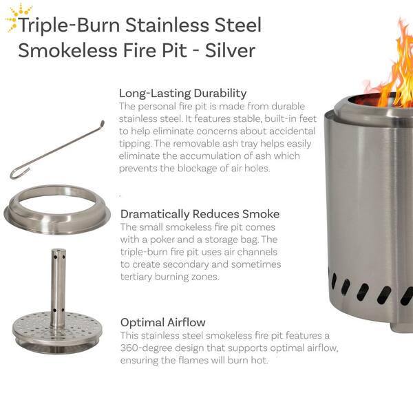 Somabito 焚き火dishpan Poseidon A_special Amazon.com : PANDAHOME Smokeless Tabletop Fire Pit with
