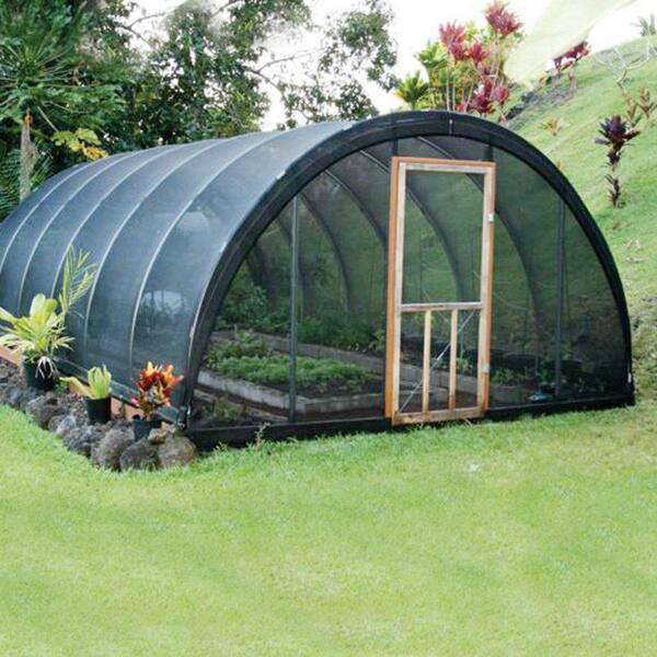 Agfabric - 6 ft. x 10 ft. Black 50% Sunblock Shade Cloth Edge-Cut with Free Clips for Plant Cover Greenhouse