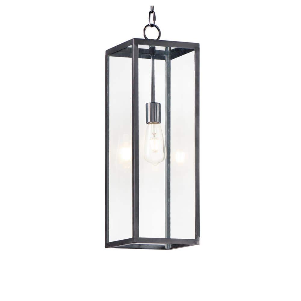 Catalina 22.5 in. 1-Light Bronze Outdoor Hanging Lantern Pendant Light price history on PriceWatchPro