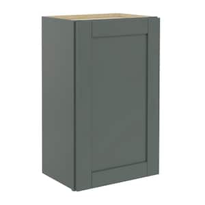 Richmond Aspen Green 30 in. H x 18 in. W x 12 in. D Plywood Laundry Room Wall Cabinet with 1 Shelf