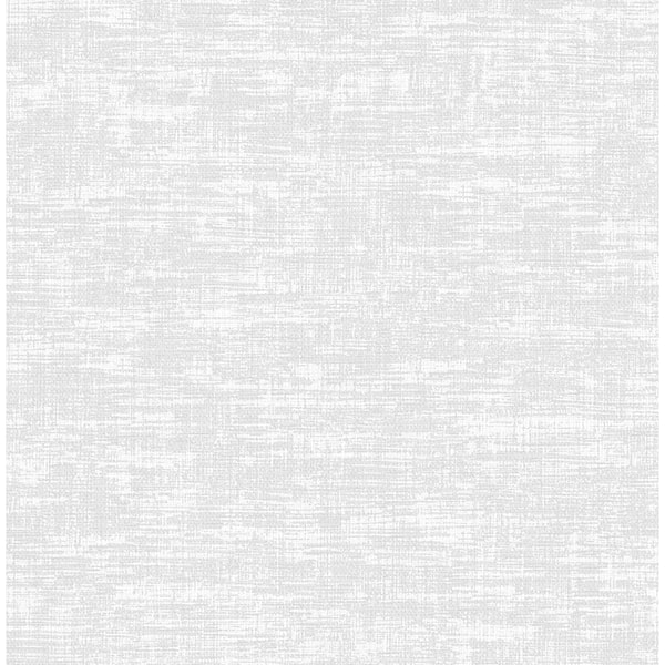 STACY GARCIA HOME 30.75 sq. ft. Pearl Grey Interference Vinyl Peel and Stick Wallpaper Roll