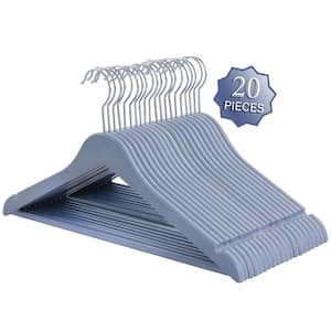 Eco Friendly Coat Hangers in Blue 20 Piece