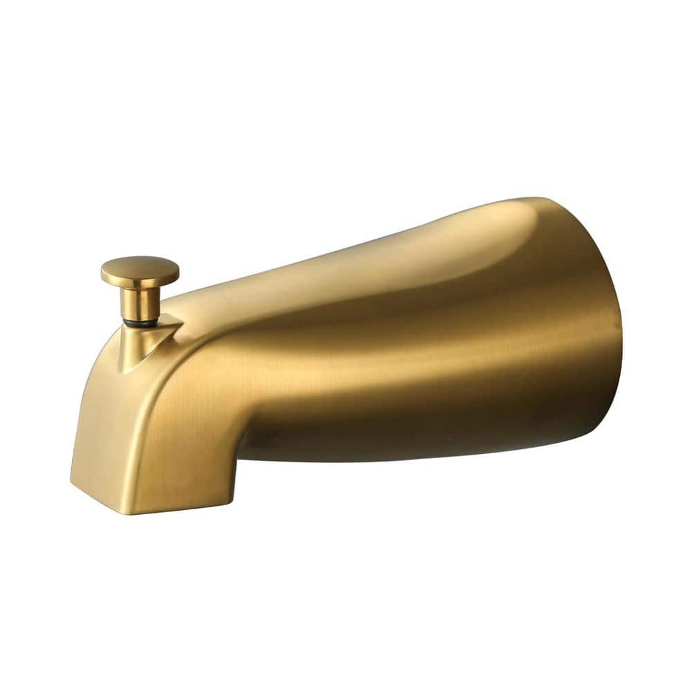 Bath Tub Spout with Universal Connection and Pull-Up Diverter in Brushed Gold price history on PriceWatchPro
