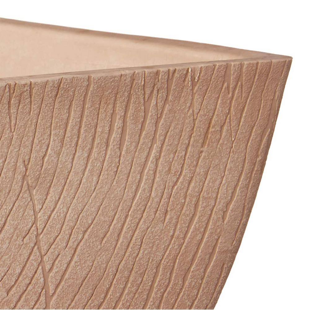 Eco-Friendly Beige Rectangular Planter Box, Small 8.3"x10"
