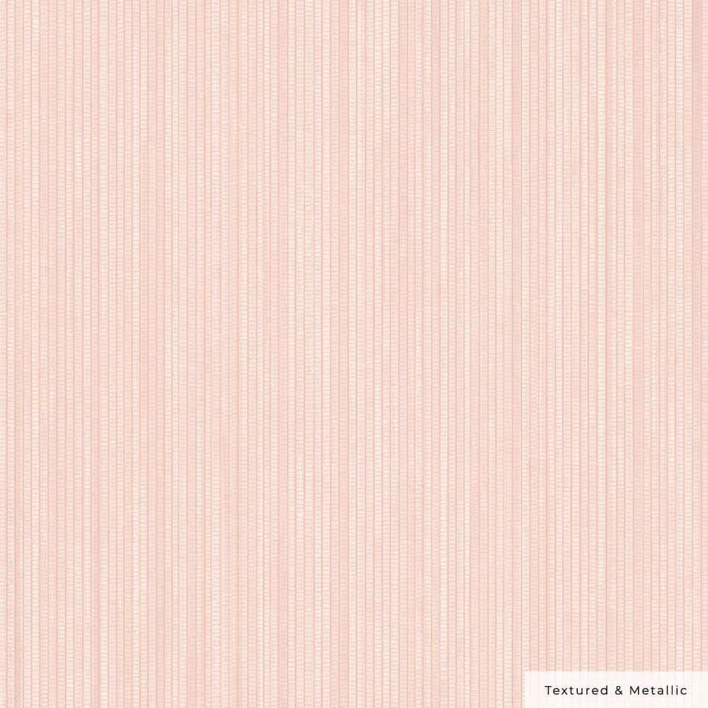 Pink Textured Grasscloth Peel and Stick Wallpaper Roll