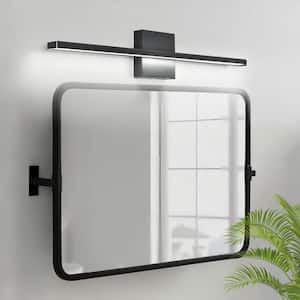 24.02 in. 1-Light Matte Black Modern/Contemporary Bathroom Mirror LED Vanity Light Bar