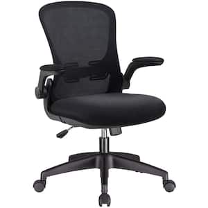 Black Office Chair Ergonomic Chair Computer Task Mesh Chair High Back Chair with Flip-up Armrest