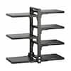 Anqtovp Stainless Steel Adjustable Cabinet Organizer Pot Rack Heavy Duty No Drill Vertical Pan Storage for Kitchen Cabinets 29CSA11388
